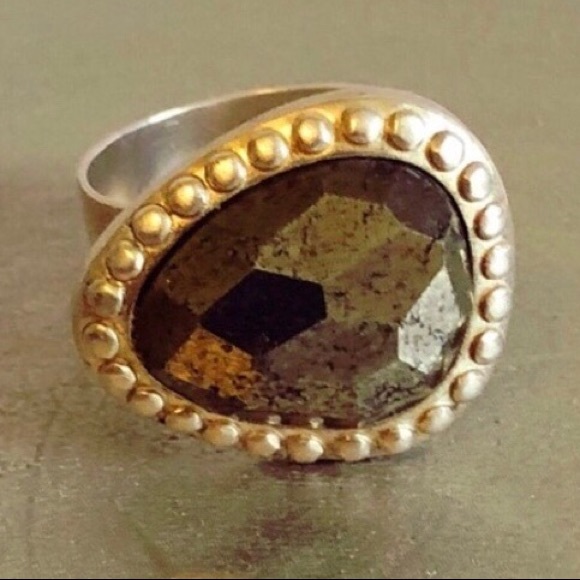 Silpada Pyrite Fantasy Ring - Picture 1 of 5